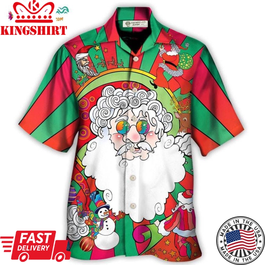 Hippie Santa Fantasy World Unreal Hawaiian Shirt