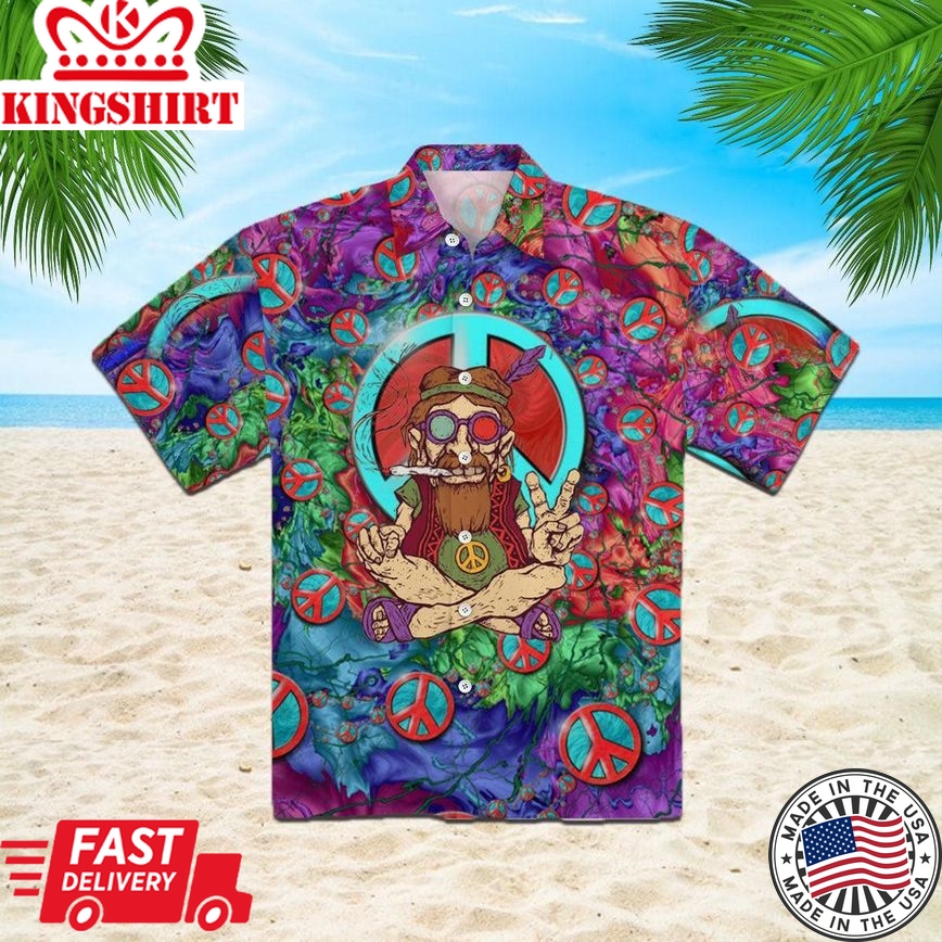 Hippie Trendy Hawaiian Shirt