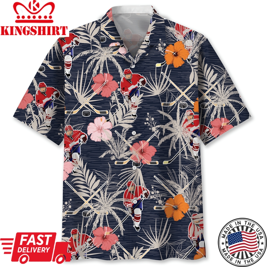 Hockey Nature Trendy Hawaiian Shirt