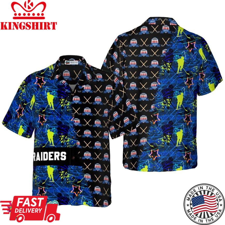 Hockey Sticks Pattern Custom Hawaiian Shirt