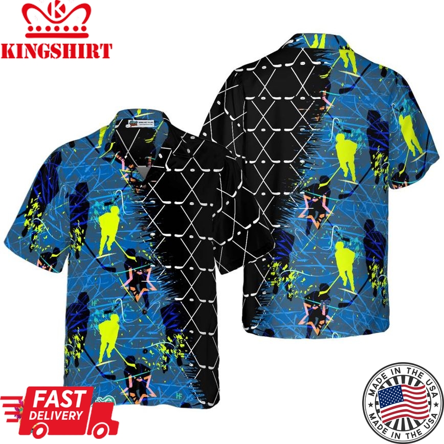 Hockey Sticks Pattern V1 Hawaiian Shirt