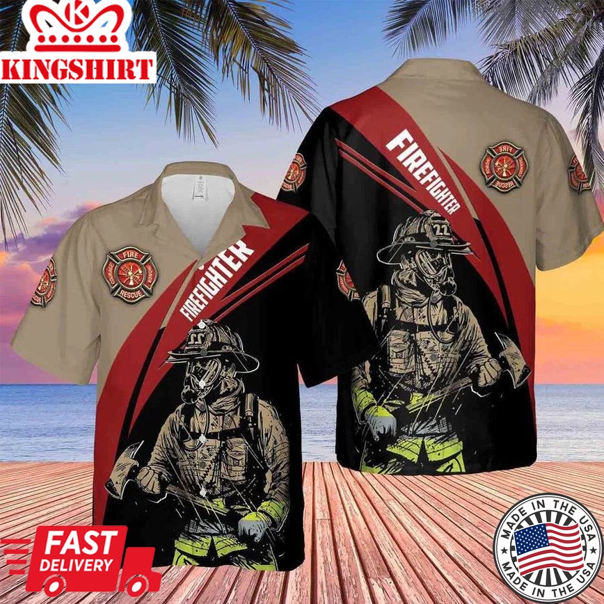 Honor Of The Firefighter Hawaiian Shirt