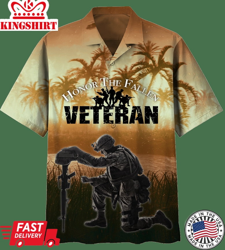 Honor the Fallen Eagle Hawaiian Shirt - A Symbol of Respect