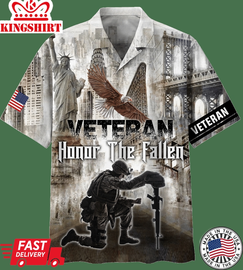 Honor The Fallen Veteran Hawaiian Shirt