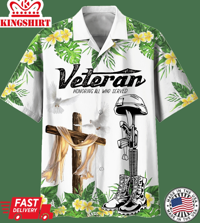 Honoring All Who Served V4 Hawaiian Shirt