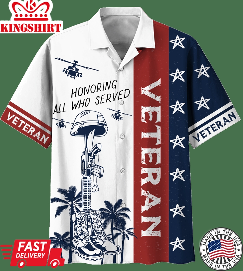 Honoring All Who Served V5 Hawaiian Shirt