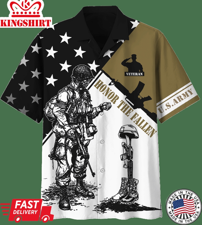 Honoring the Bravest Hawaiian Shirt - Us Army Honor The Fallen