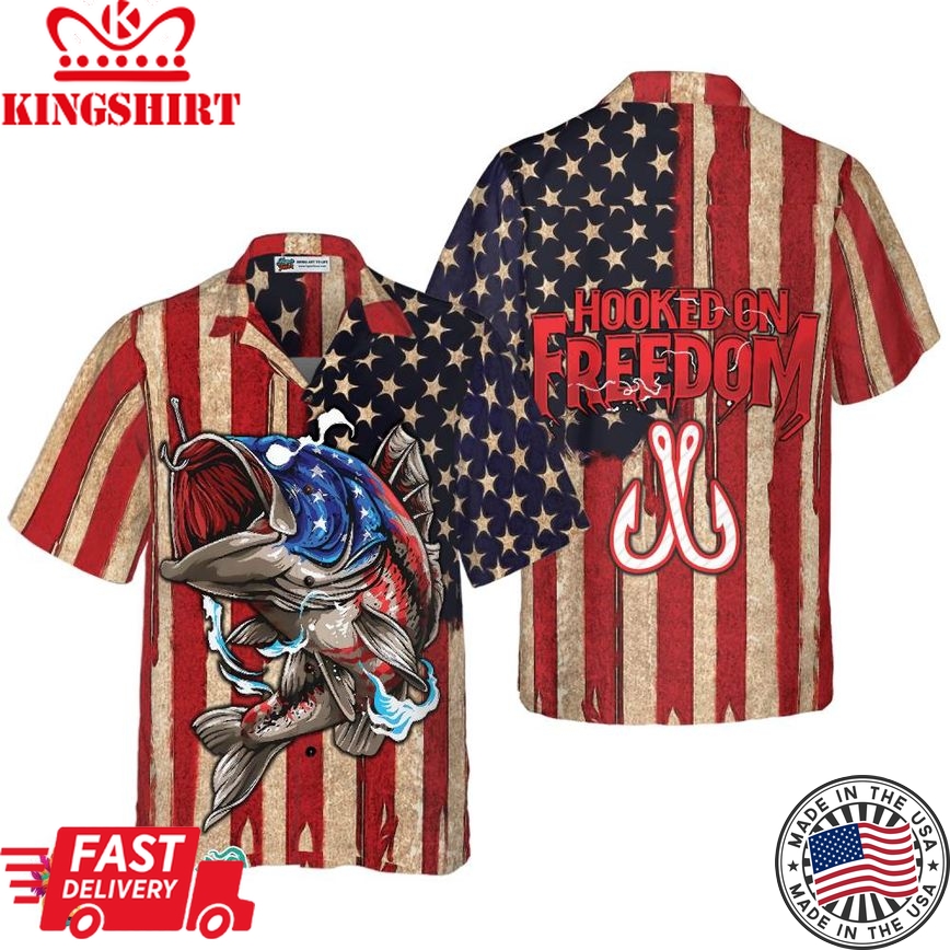 Hooked On Freedom Hawaiian Shirt