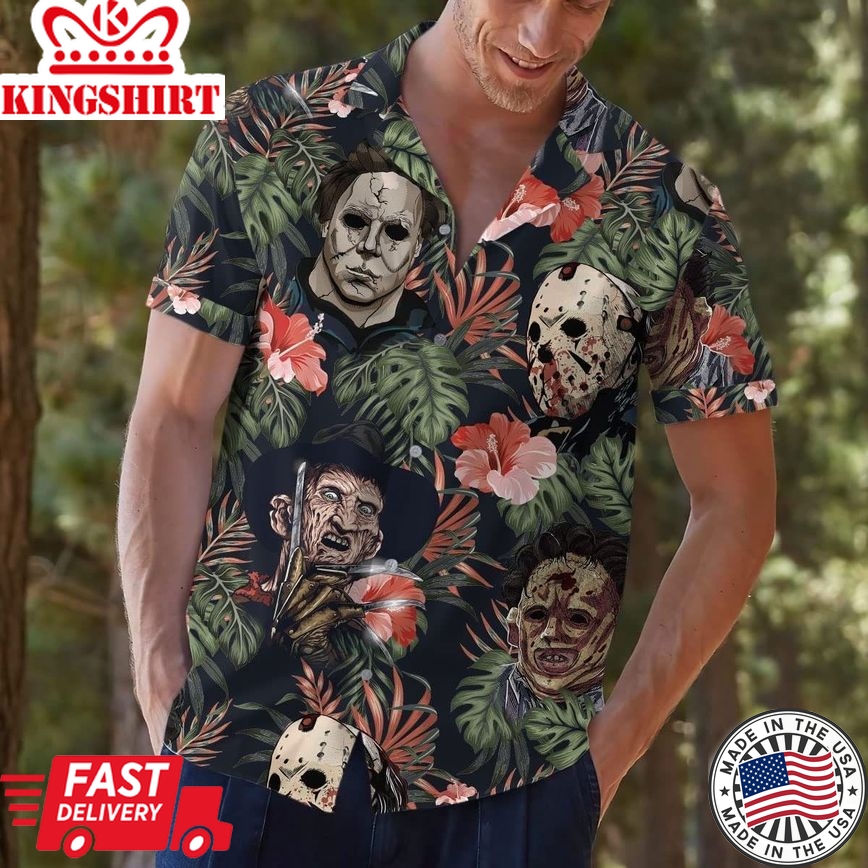 Horror Halloween Hawaiian 3D Hawaii Shirt