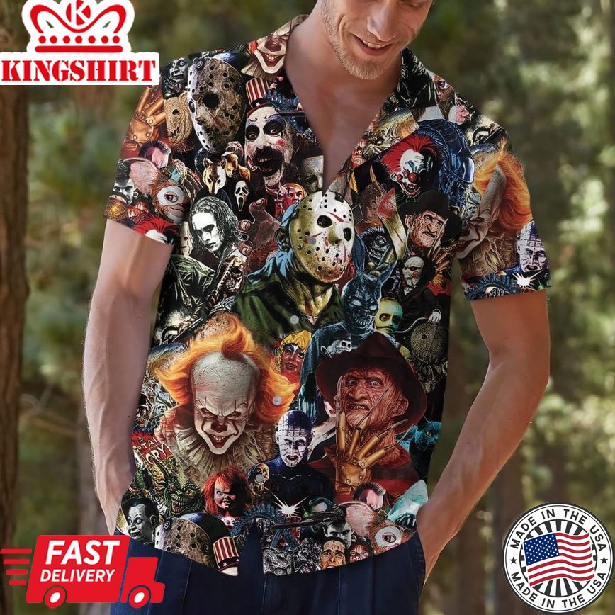 Horror Halloween Trendy Hawaiian Shirt