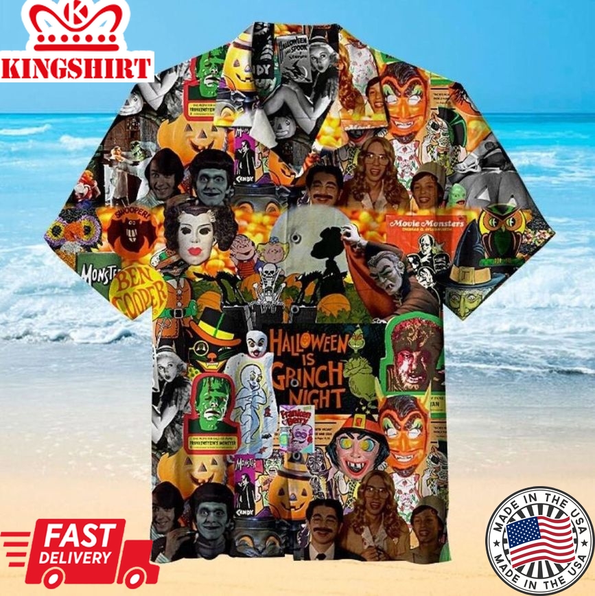 Horror Scary Halloween Carving Party Trendy Hawaiian Shirt