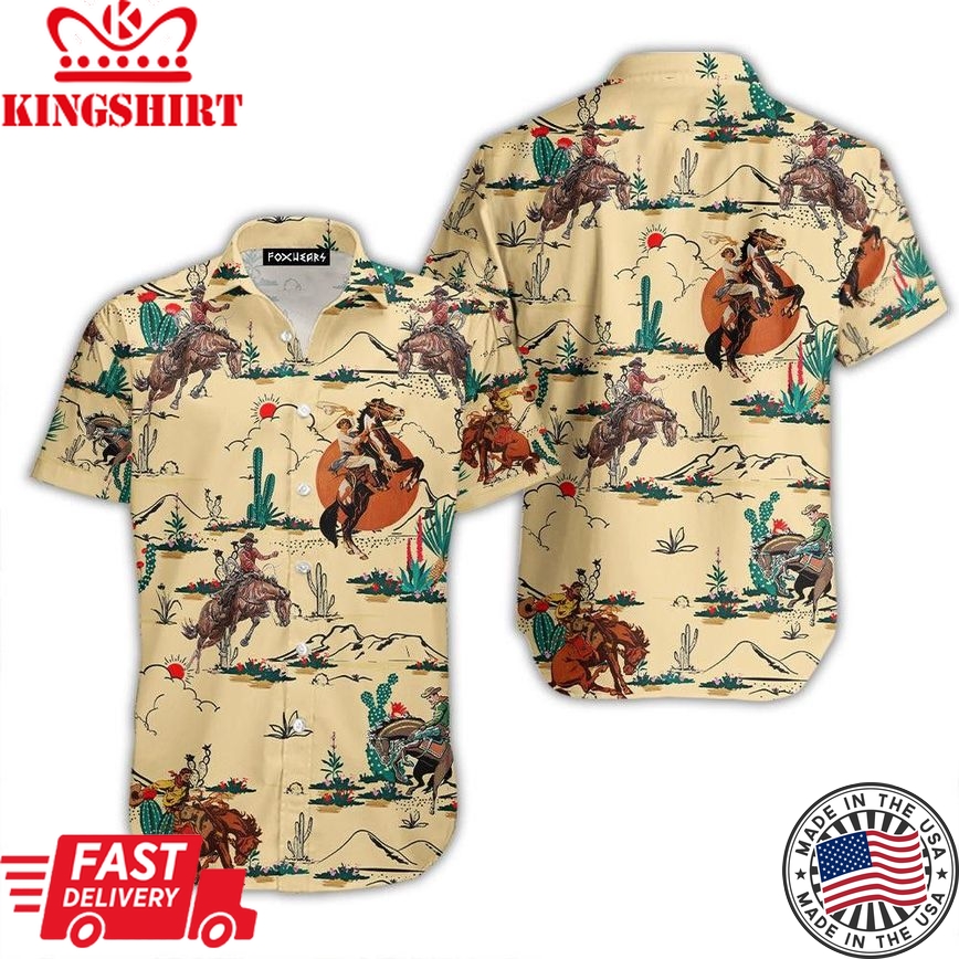 Horse Cowboy Trendy Hawaiian Shirt