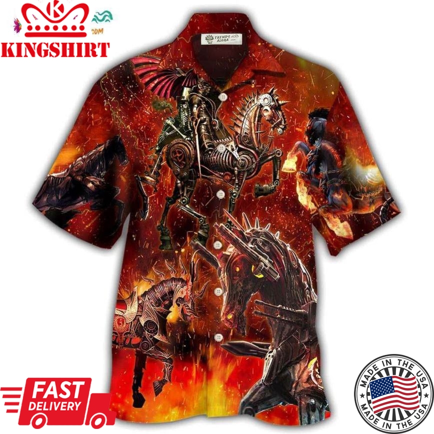 Horse Knight Horse Armor Hawaiian Shirt