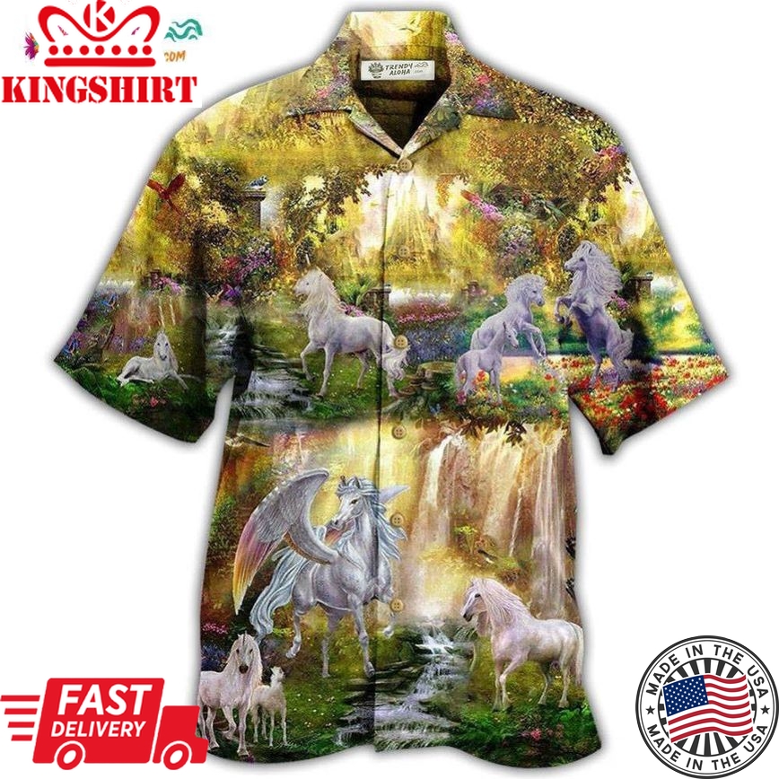 Horse Mysterious Paradise Hawaiian Shirt