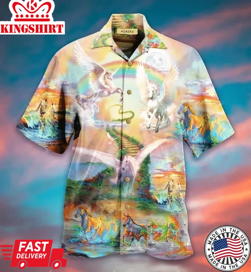 Horse Trendy Hawaiian Shirt