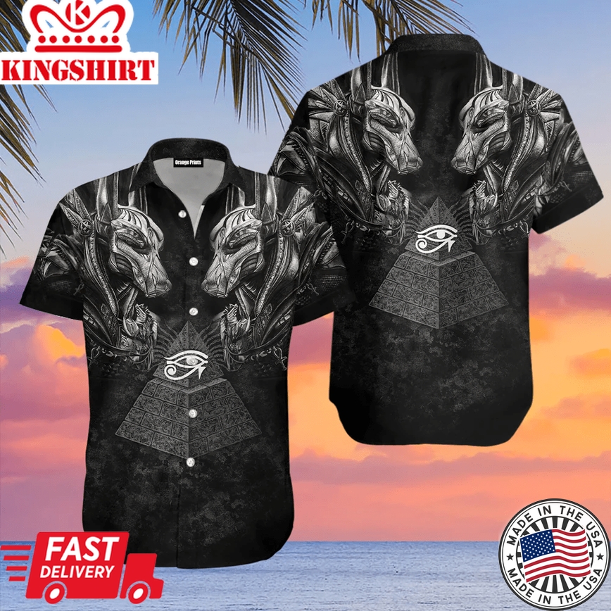 Horus Eye Egypt Anubis Ancient Trendy Hawaiian Shirt For