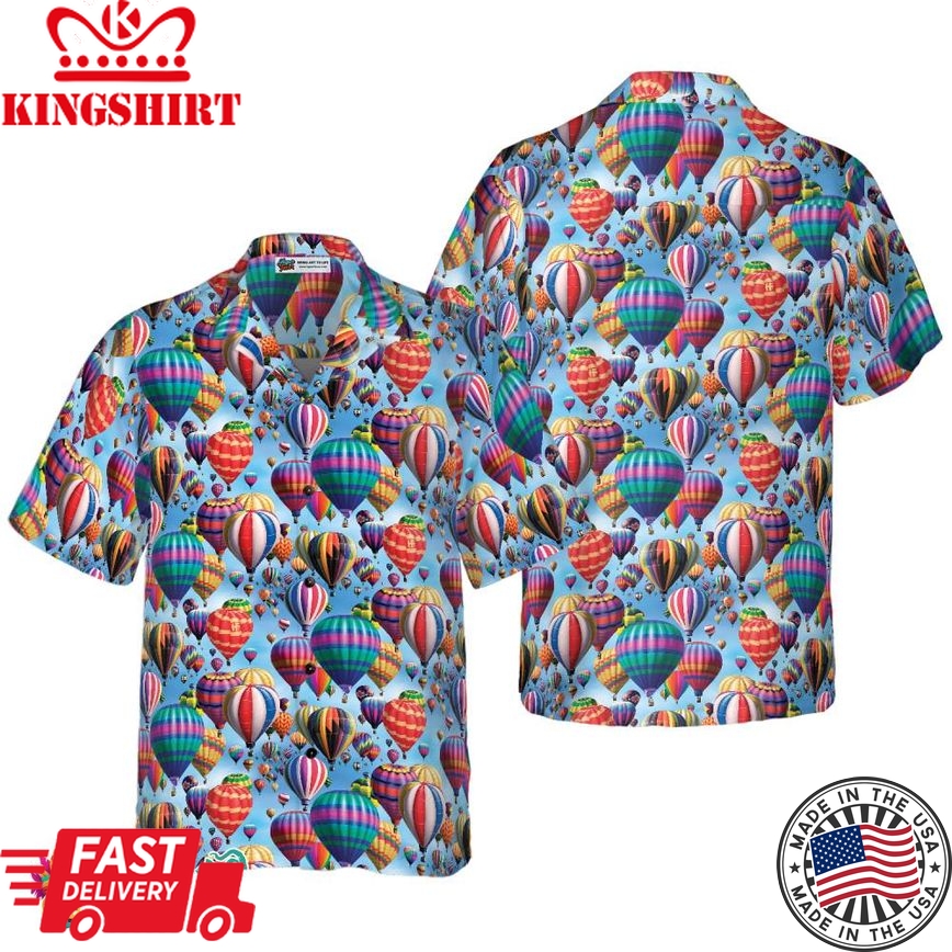 Hot Air Balloon Hawaiian Shirt