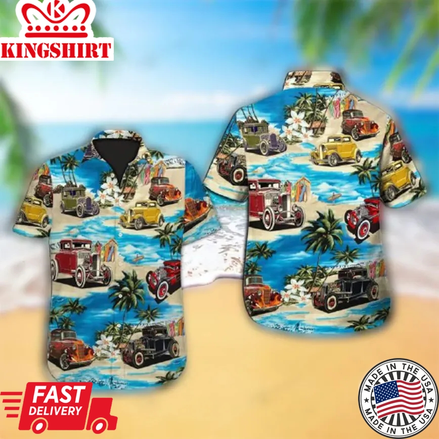 Hot Rod Trendy Hawaiian Shirt