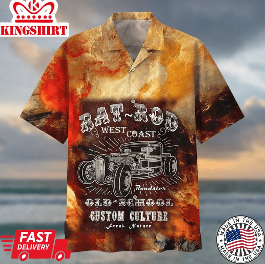 Hot Rod Trendy Hawaiian Shirt