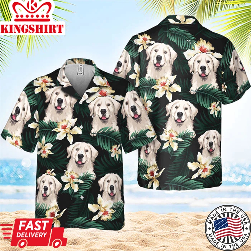 Hot Summer With Dog - Personalized Trendy Hawaiian Shirt - Gift For Pet Lovers