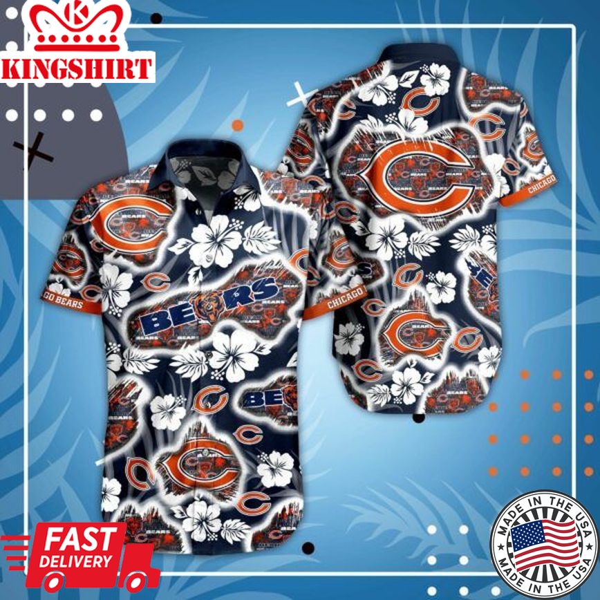 Hot Trending 2: NFL Chicago Bears Hawaiian Shirt, Style Short