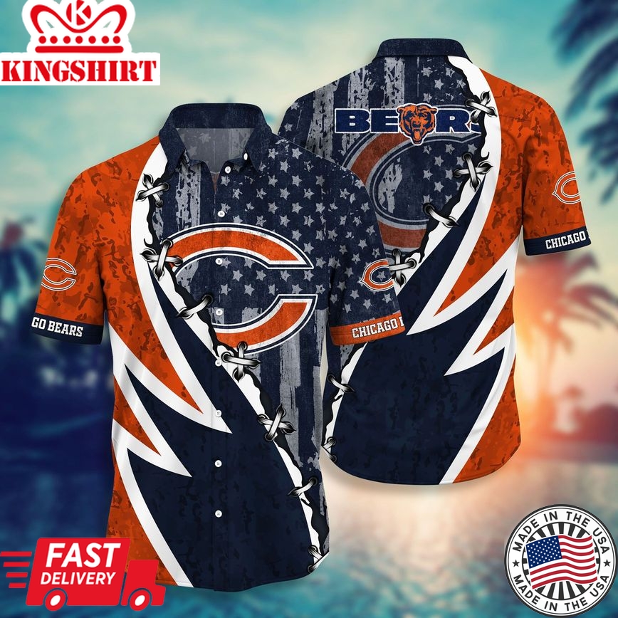 Hot Trending: NFL Chicago Bears Hawaiian Shirt, Short Style