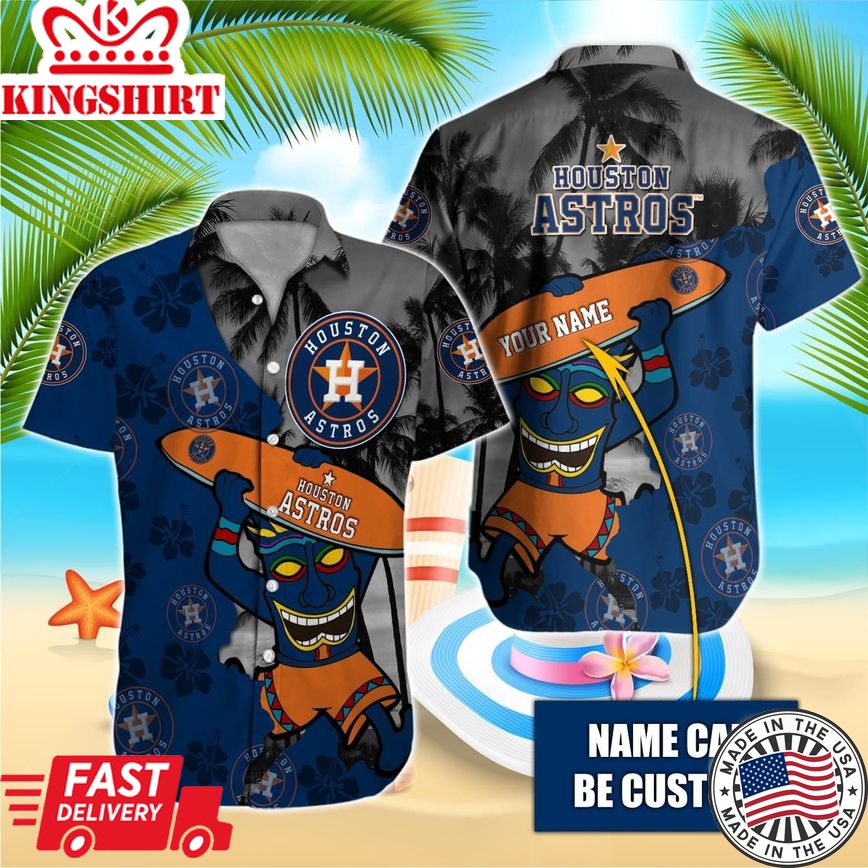 Houston Astros Aloha Shirt With Name Customization