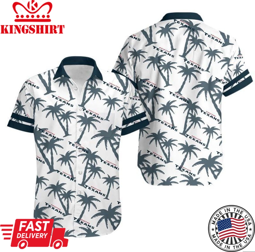 Houston Texans Coconut Tree NFL Gift For Fan Hawaii Shirt And Shorts Shirt