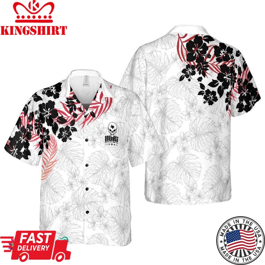 Houston United Rugby Team White Hawaiian Shirt