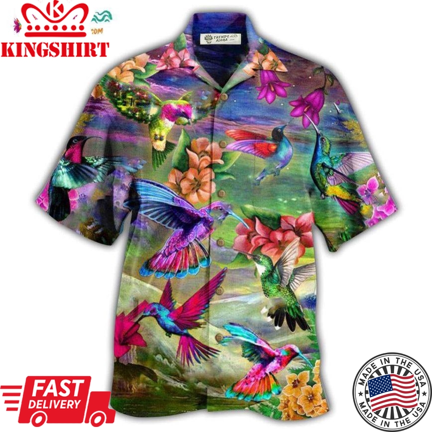 Hummingbird Life Is Better With A Hummingbird Hawaiian Shirt