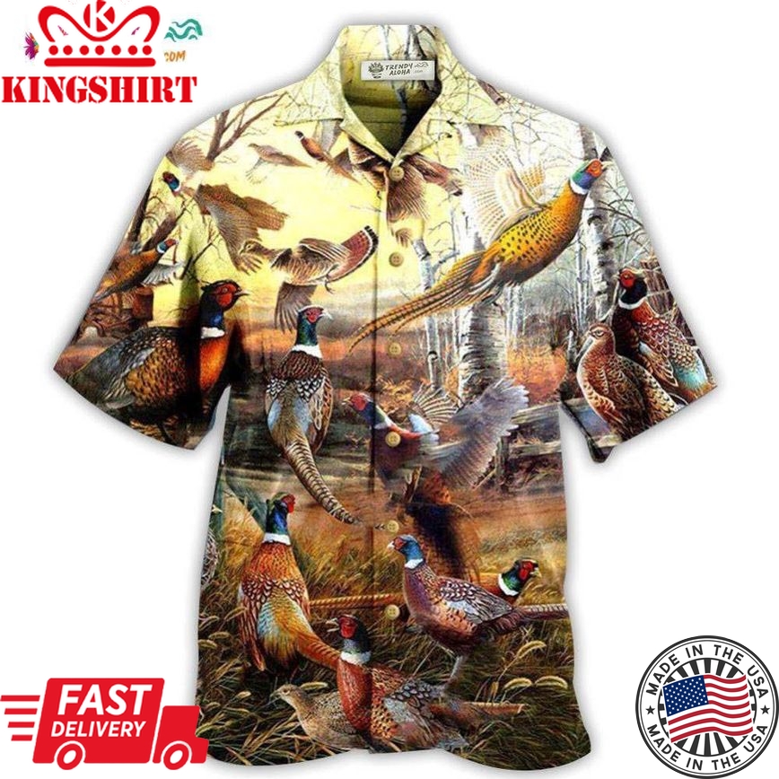 Hunting Animals Its Time For Pheasant Hunting Hawaiian Shirt