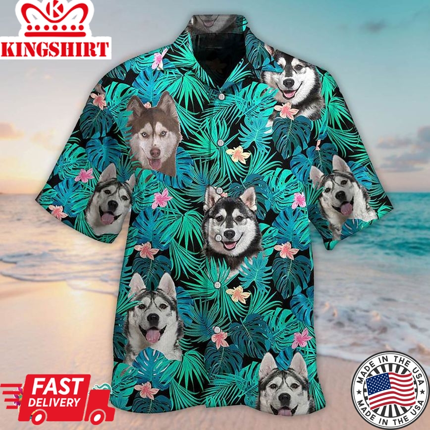 Husky Hawaiian Shirt Fisrt We Steal Your Heart For Men And Women, Aloha Hawaiian Shirts