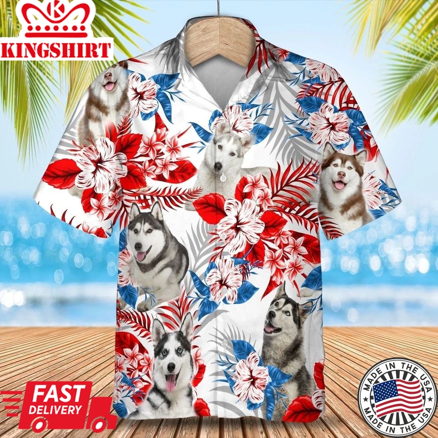 Husky Hawaiian Shirt - Gift For Summer, Summer Aloha Shirt, Hawaiian Shirt For Men And Women