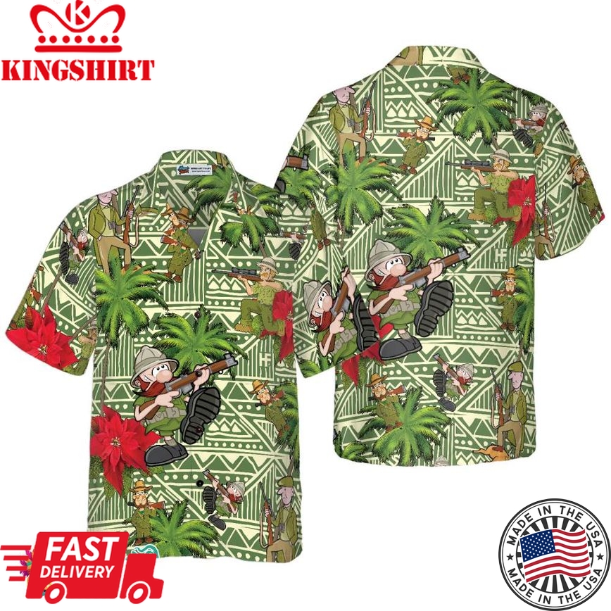 I Am A Hunter Hawaiian Shirt