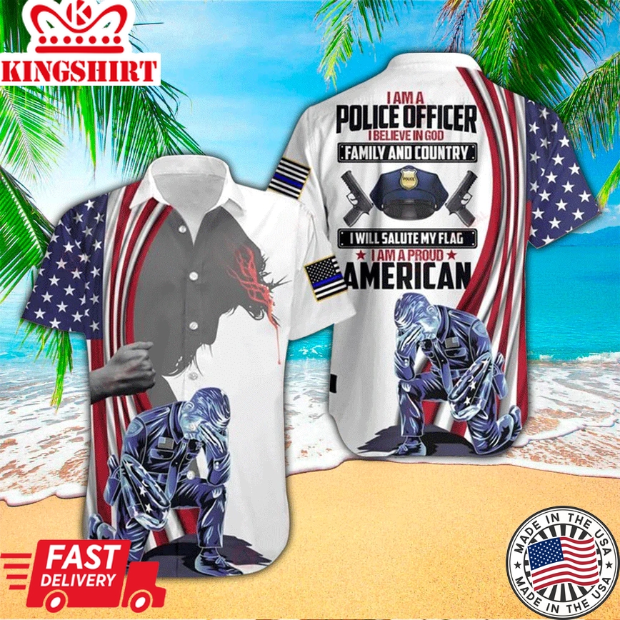 I Am A Police Officer I Believe Trendy Hawaiian Shirt, Gift For Police