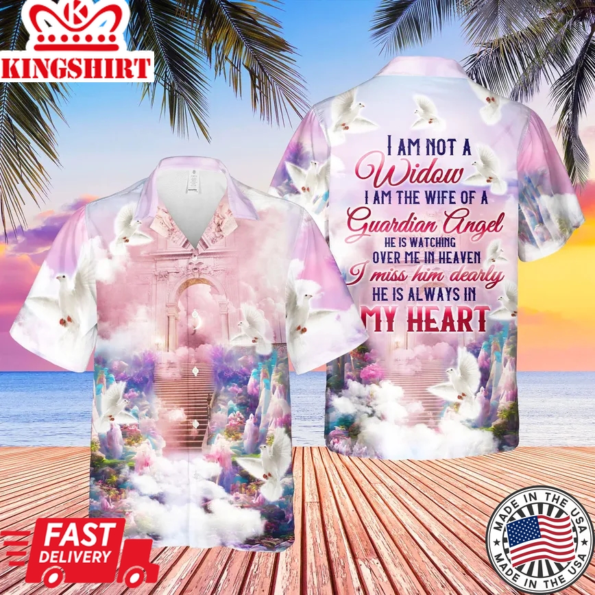 I Am Not A Widow Memorial Trendy Hawaiian Shirt, Memory Gifts For Loss Of Husband Aloha Shirt