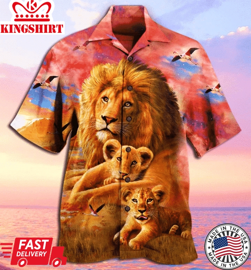 I Asked God To Make Me A Better Man Lion Hawaiian Shirt