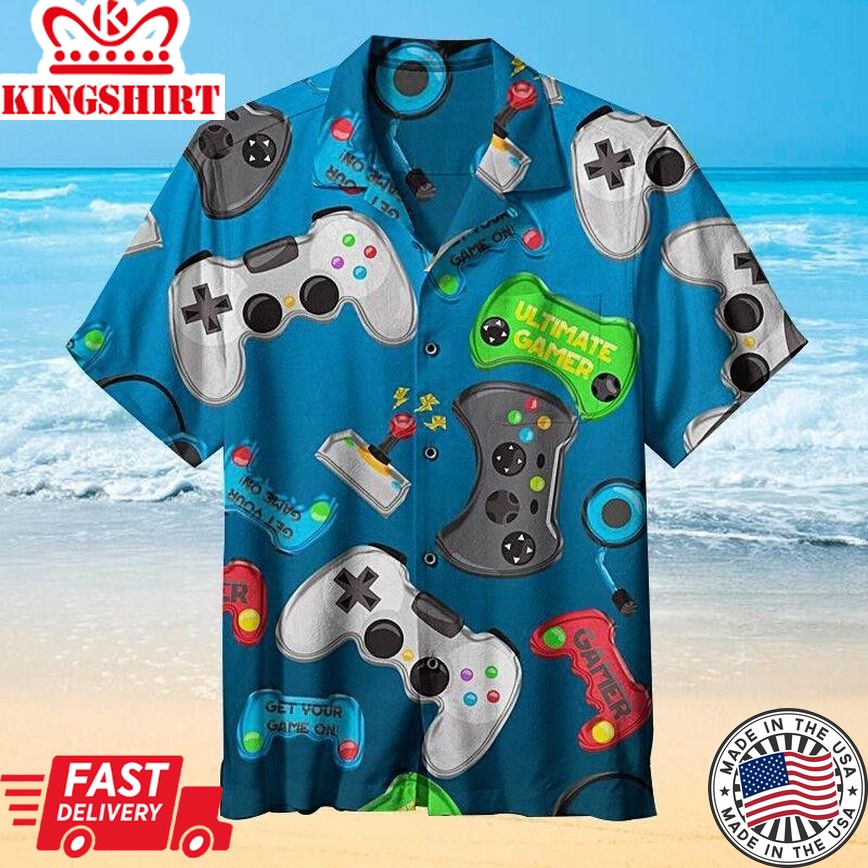 I Like Playing Video Games Trendy Hawaiian Shirt