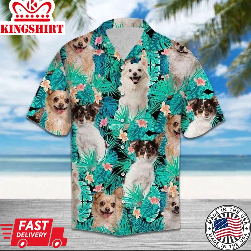 I Love Chihuahua Tropical Jungle Hawaiian Shirt