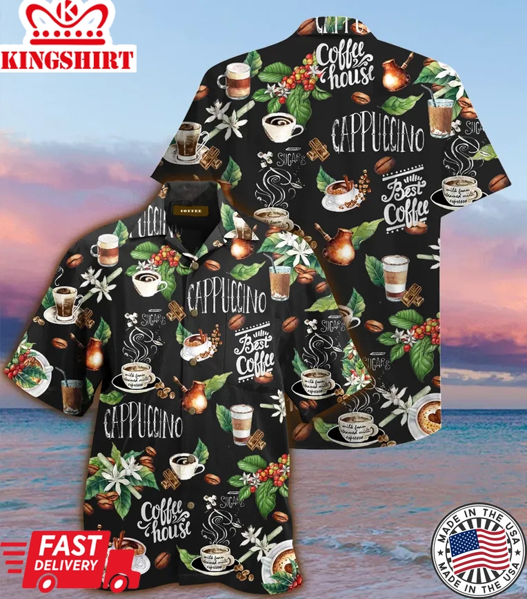 I Love Coffee Trendy Hawaiian Shirt