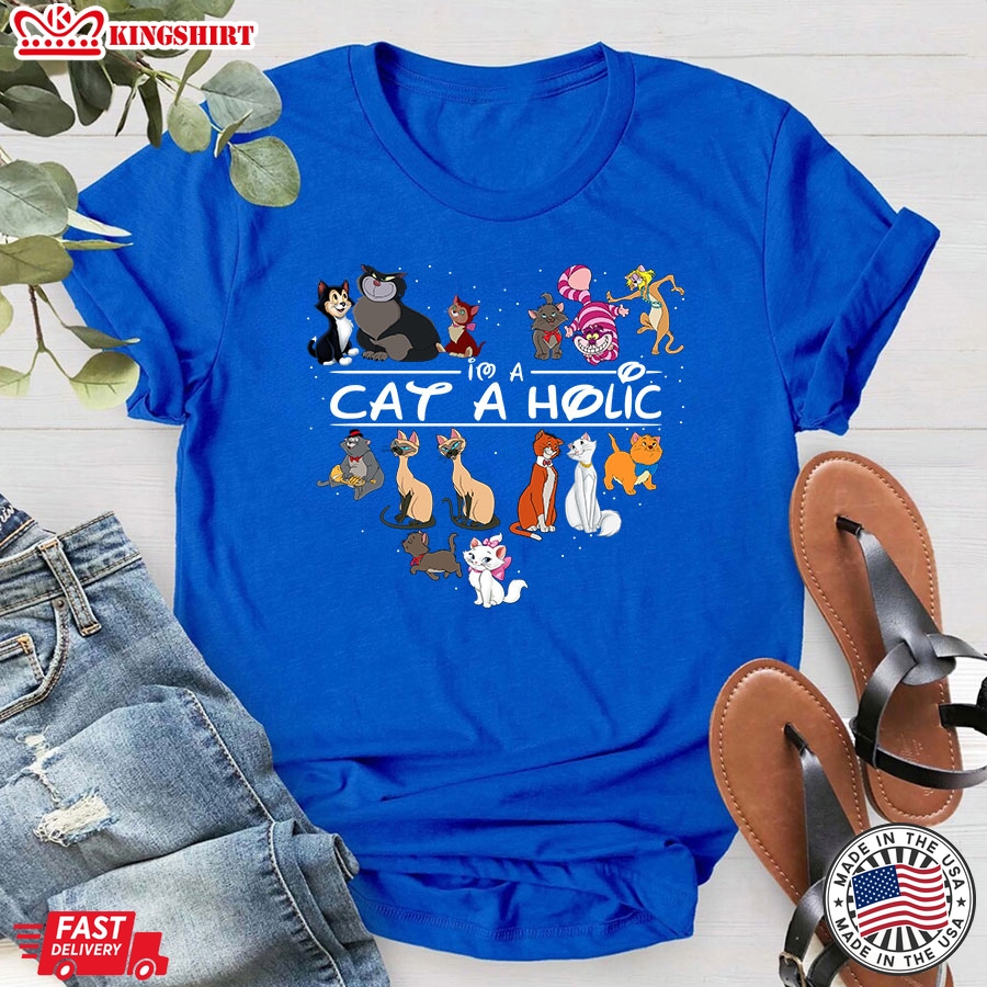 I'm A Cat A Holic Disney Cats T-Shirt