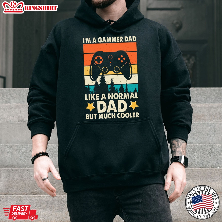 I'm A Gamer Dad Like A Normal Dad But Much Cooler Vintage Hoodie