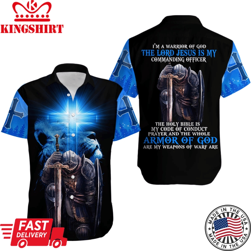 I'm A Warrior Of God Short Sleeve Hawaiian Shirt