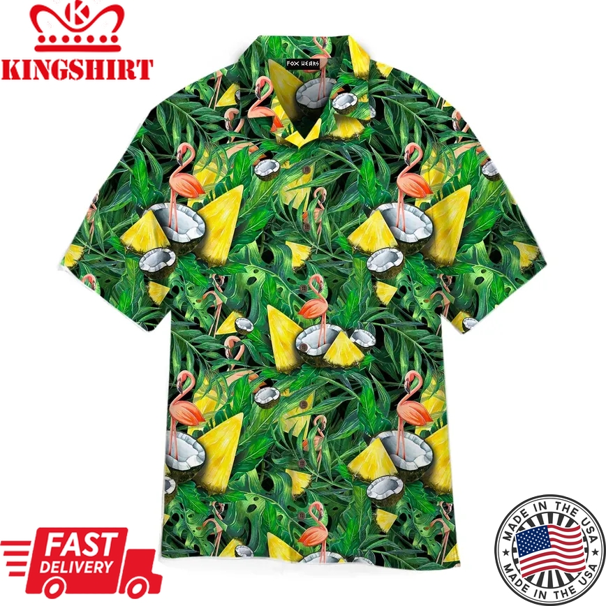 I'm Flocking Retired Flamingo Tropical Trendy Hawaiian Shirt For Aloha Shirt