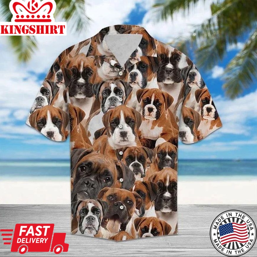 I Really Love Boxer Love Dog Breed Hawaiian Shirt