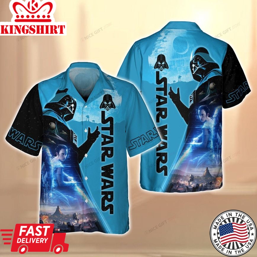 Immerse in Star Wars Adventure with 3D Hawaiian Shirt