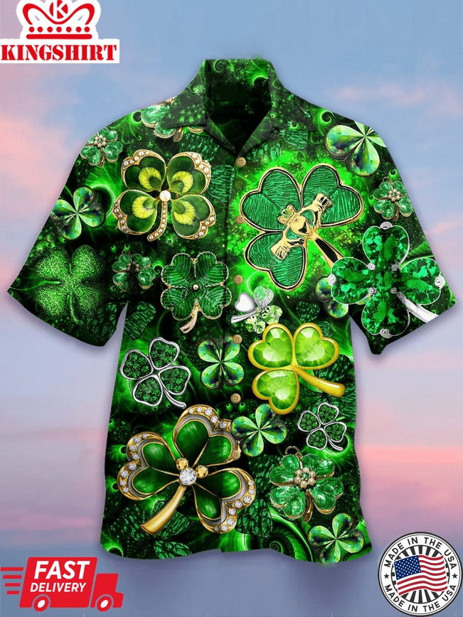 Irish Pride Happy St Patricks Day Hawaiian Aloha Hawaii Shirts