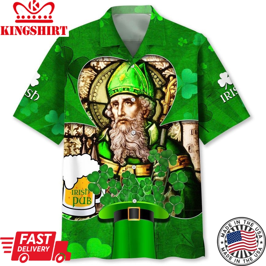 Irish Pub St.Patrick Day Trendy Hawaiian Shirt