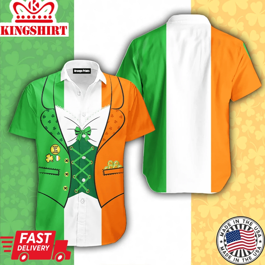 Irish Saint Patrick Day Costume Trendy Hawaiian Shirt For