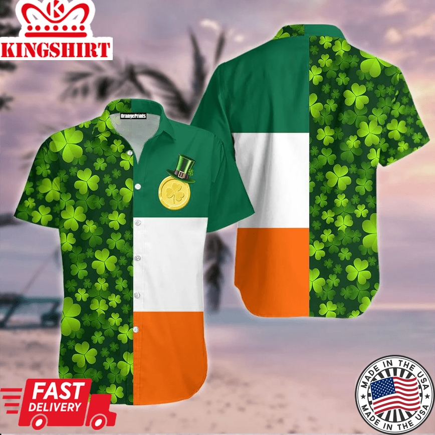 Irish Saint Patrick Day Trendy Hawaiian Shirt For